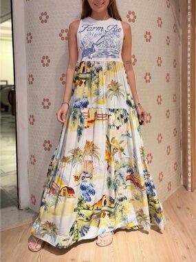 Farm Rio Tropical Maxi Dress Size S